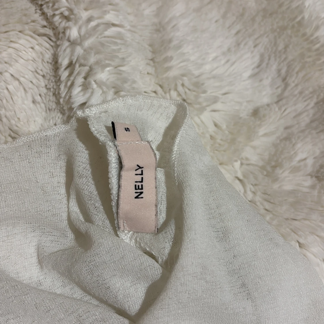 Vit långärmad topp - 93