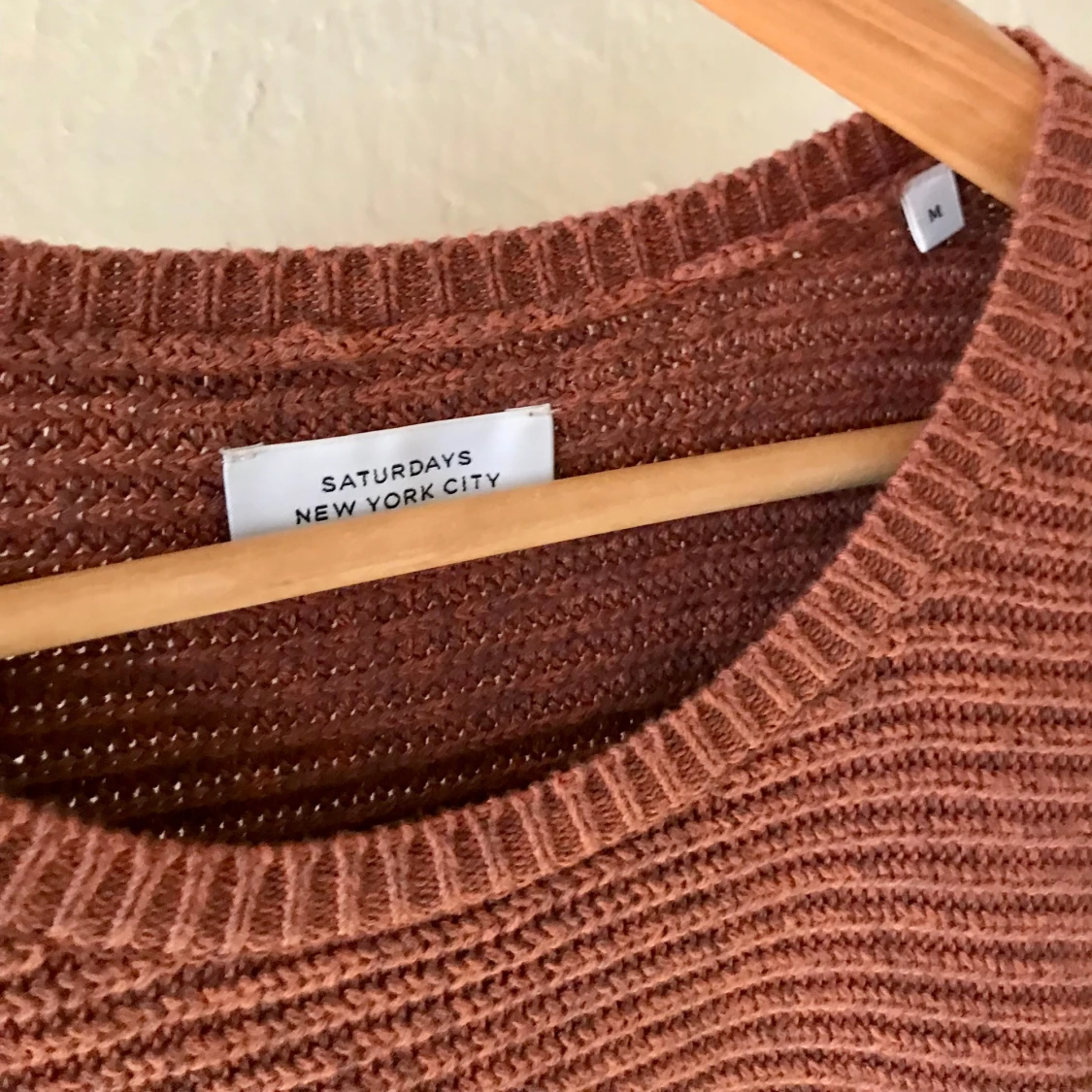 Saturdays NYC stickad tröja bomull/cashmere  - 90