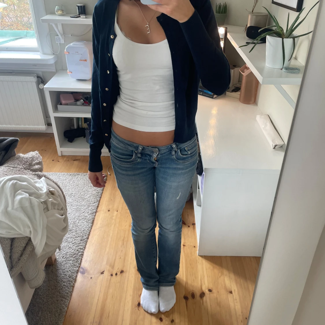 Mörkblå kofta! - 90