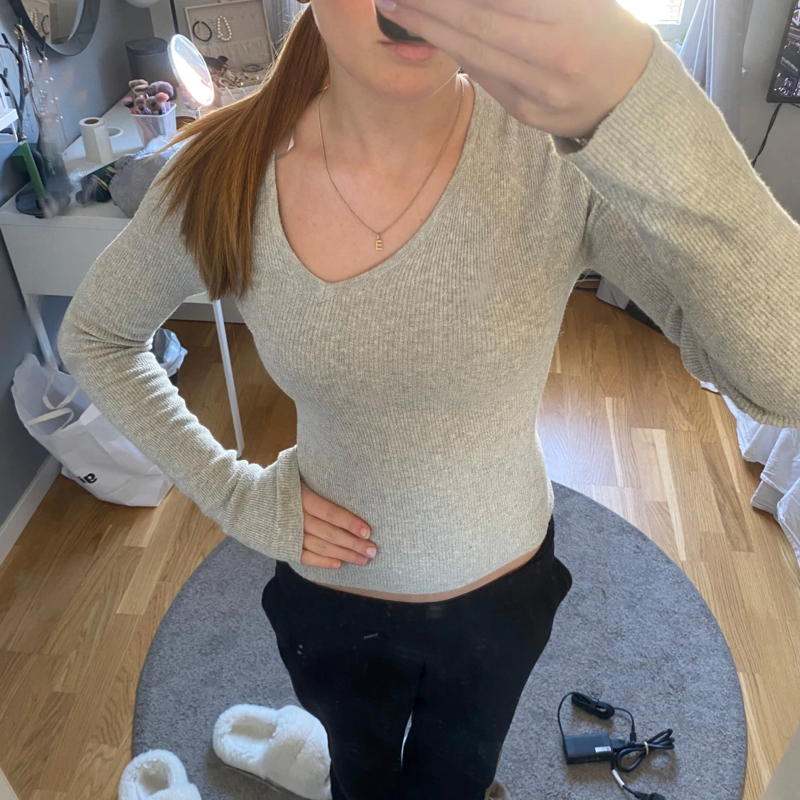 Grå Långärmad tröja!! - 90