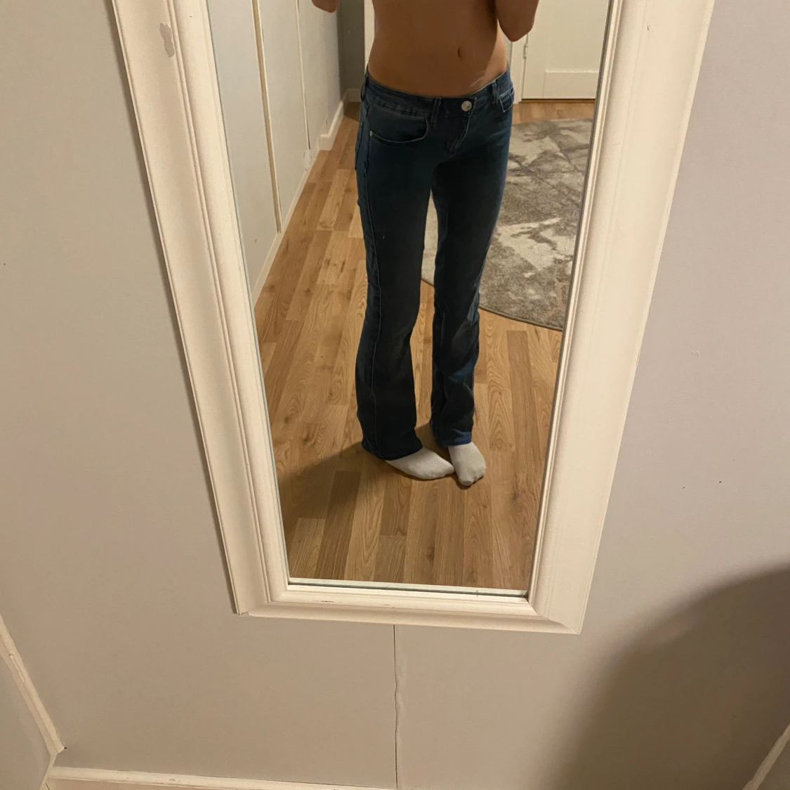 Lågmidjade jeanse