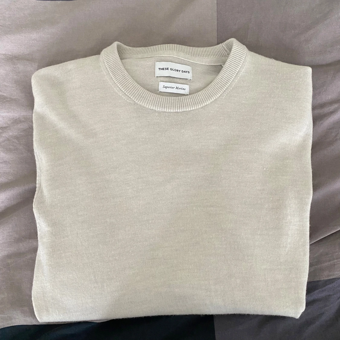 Vit Stickad tröja - 90