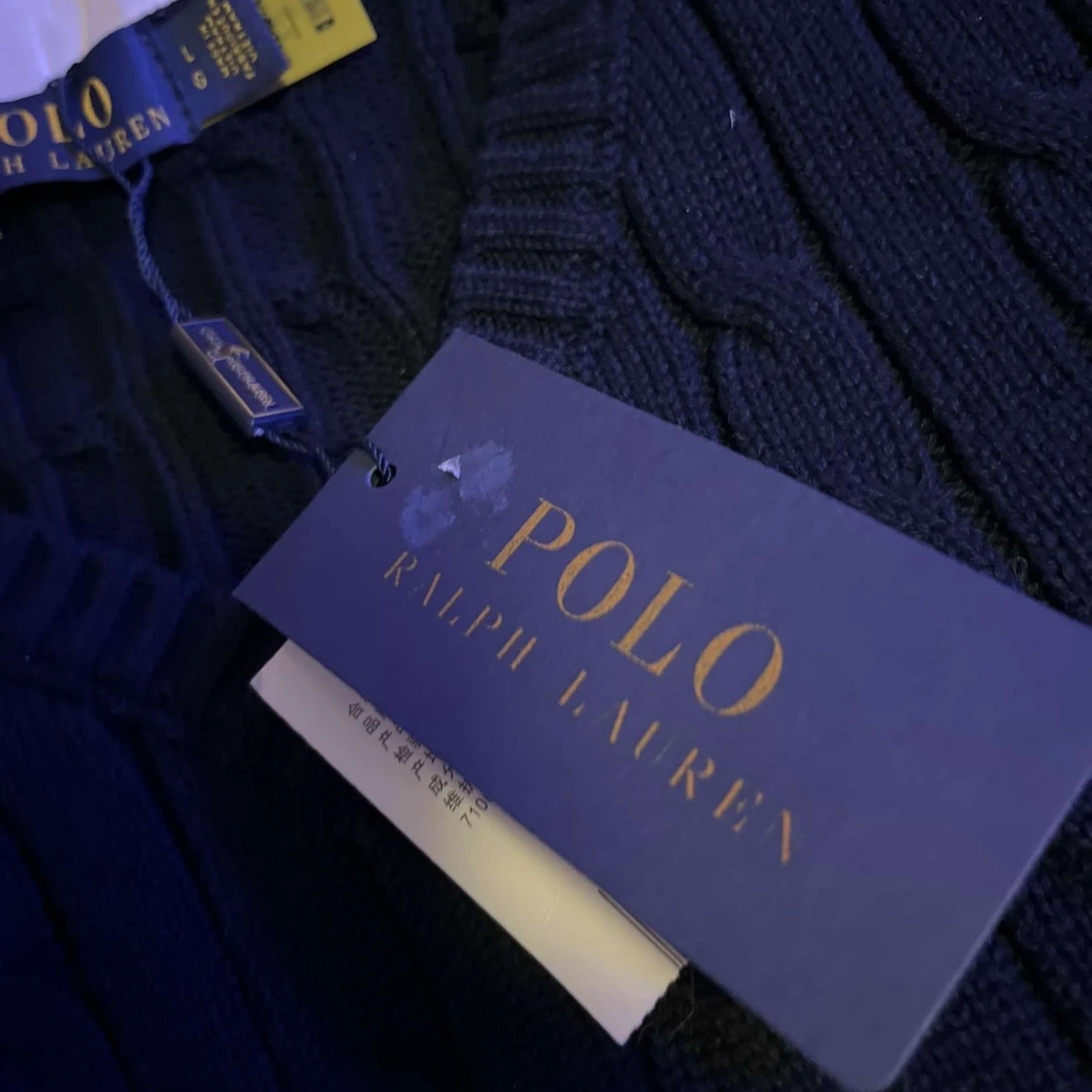 Svart stickad tröja från Polo Ralph Lauren - 1