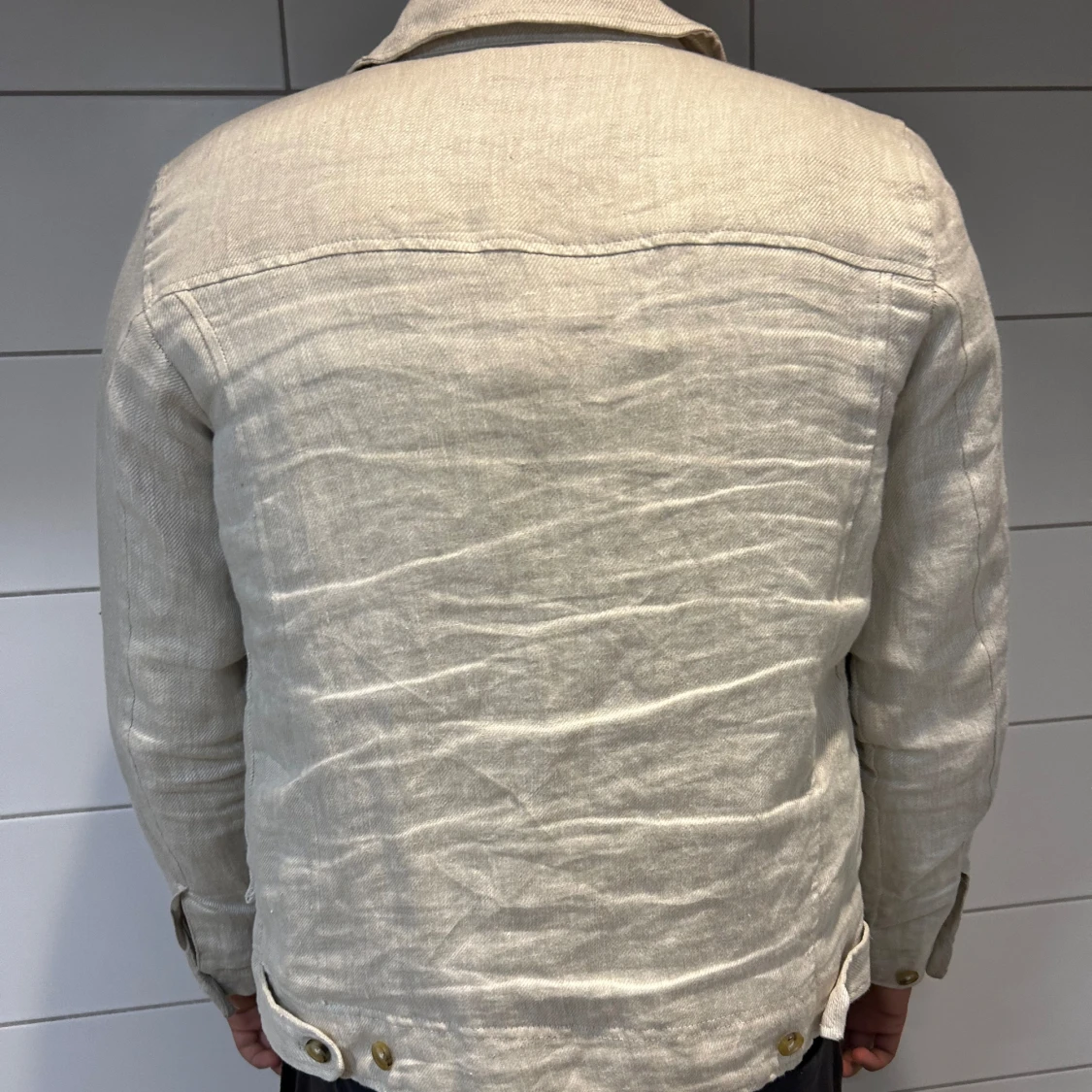 Beige linnejacka - 90