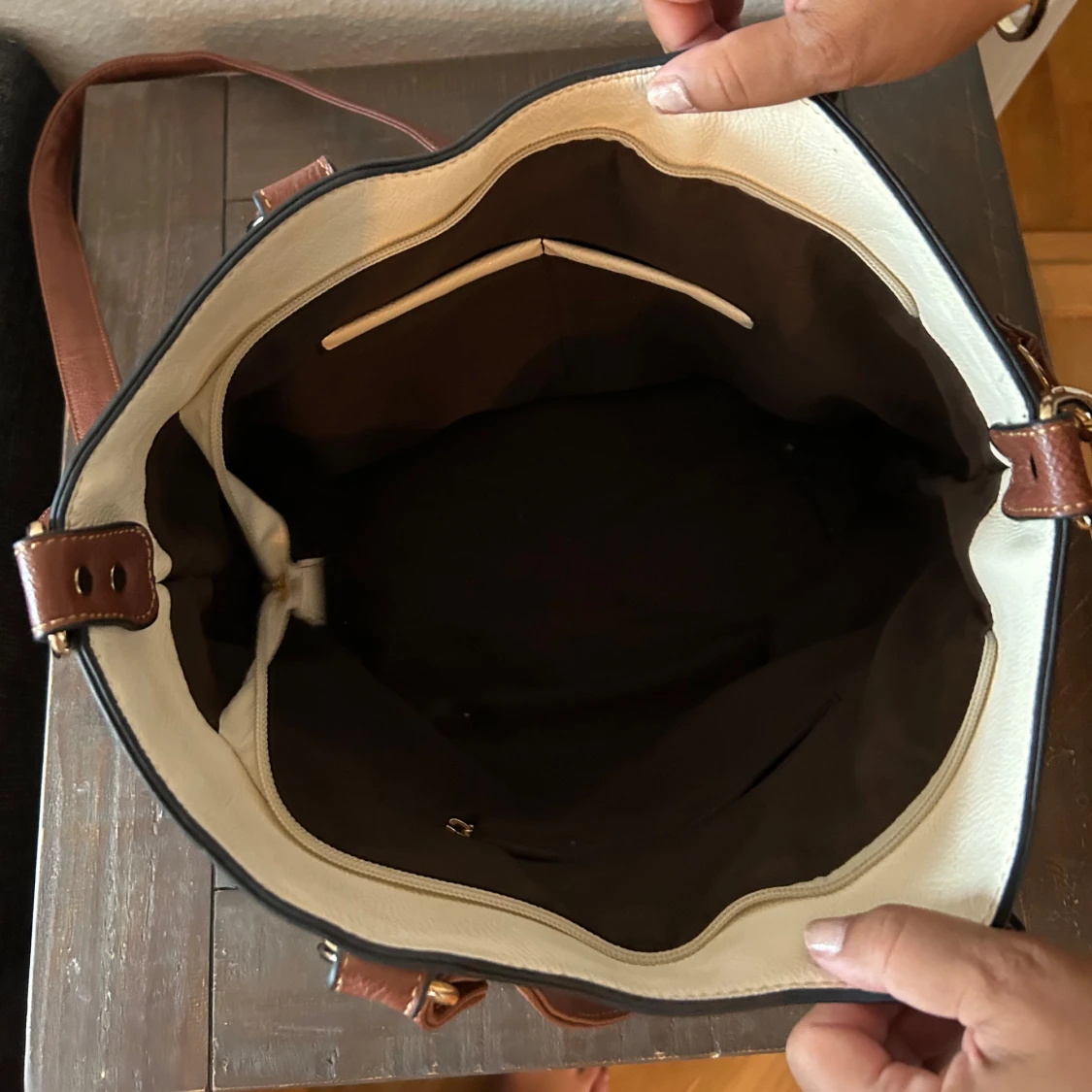 Beige och brun axelväska från Nine West - 91