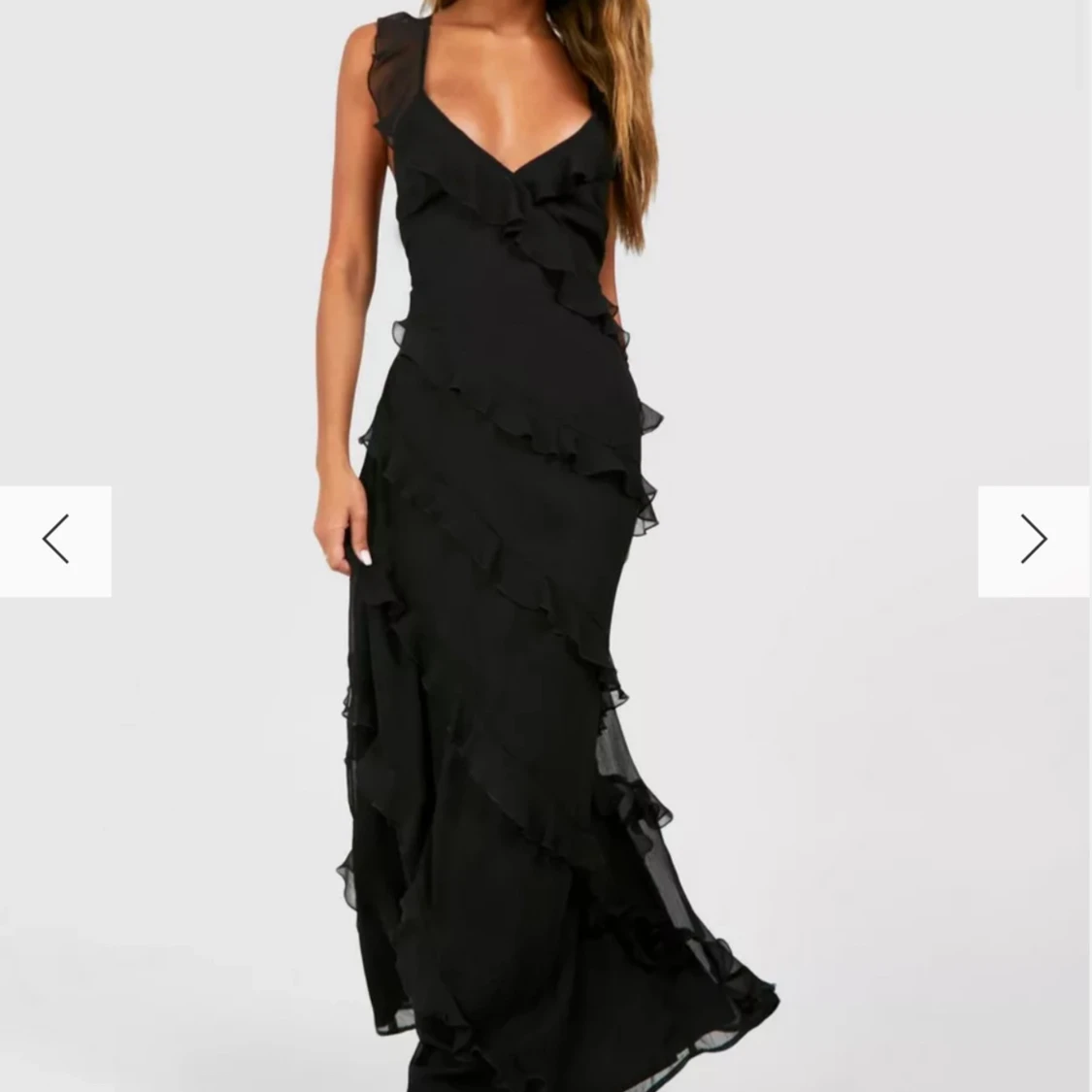 Svart långklänning