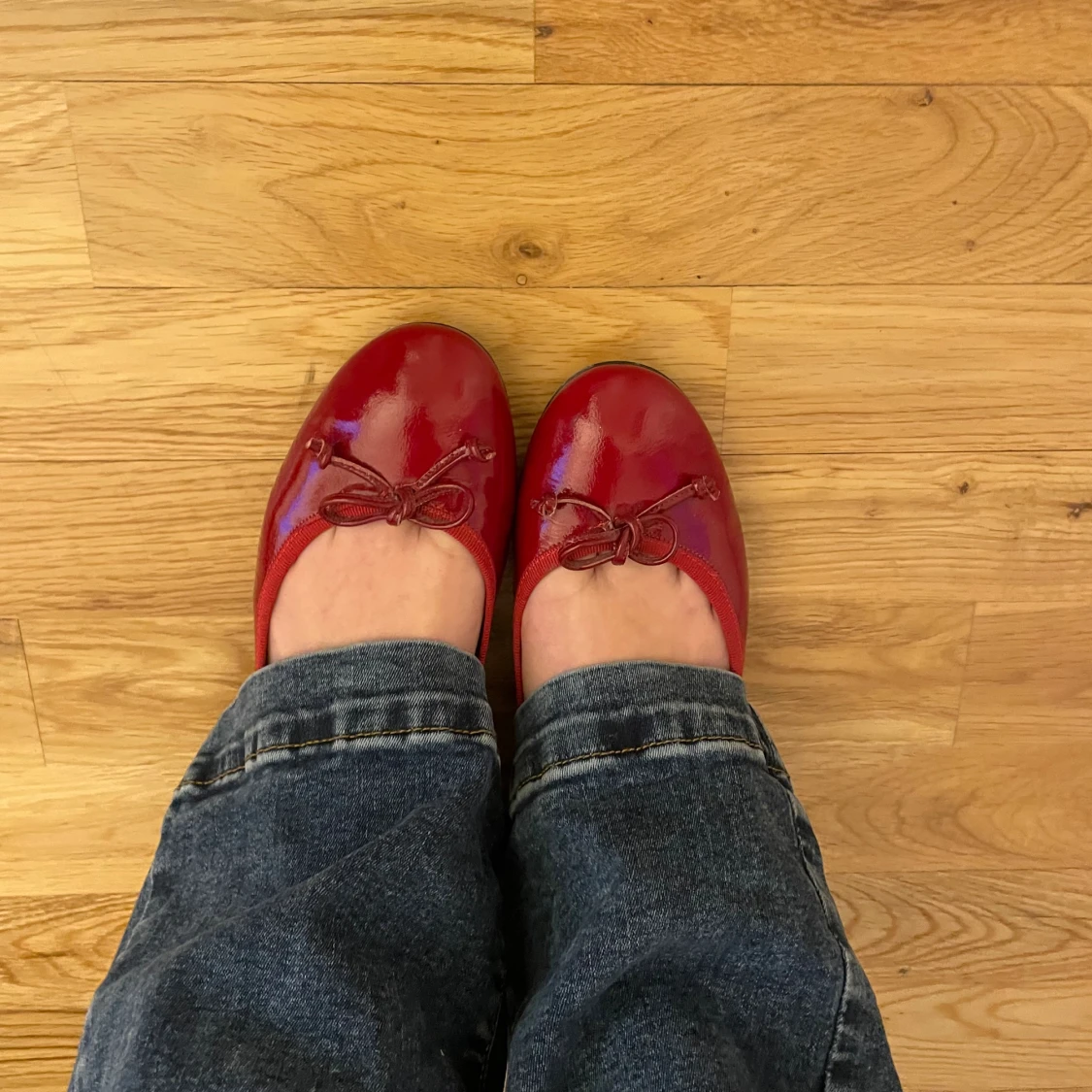 Röda ballerinaskor 