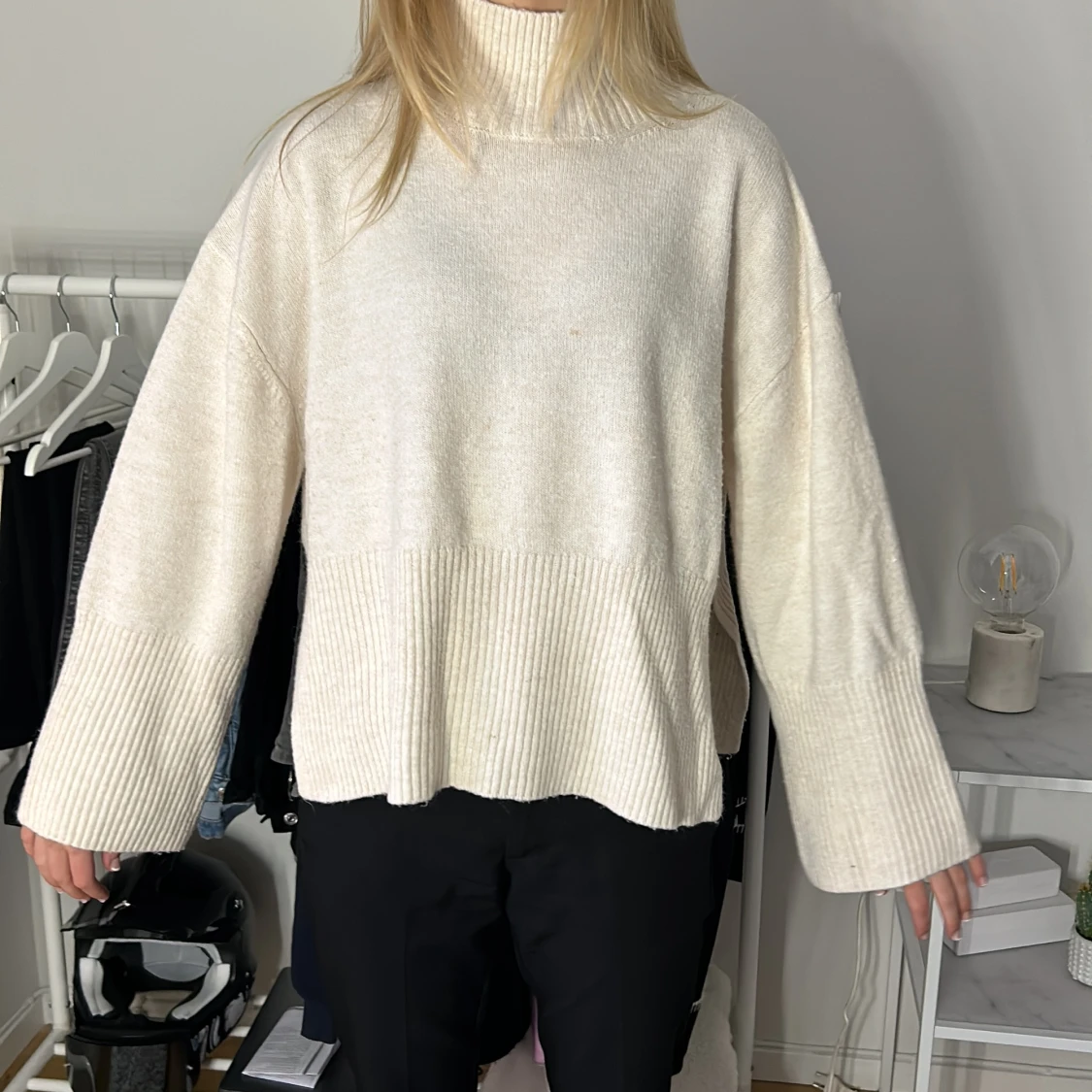 Stickad polotröja  - 90