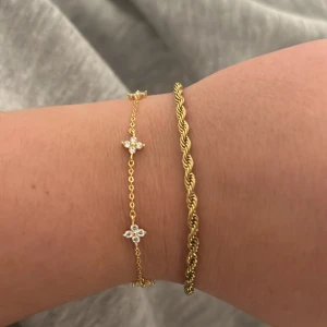 Guld armband  - Cordell länk doppad i 18 karat 