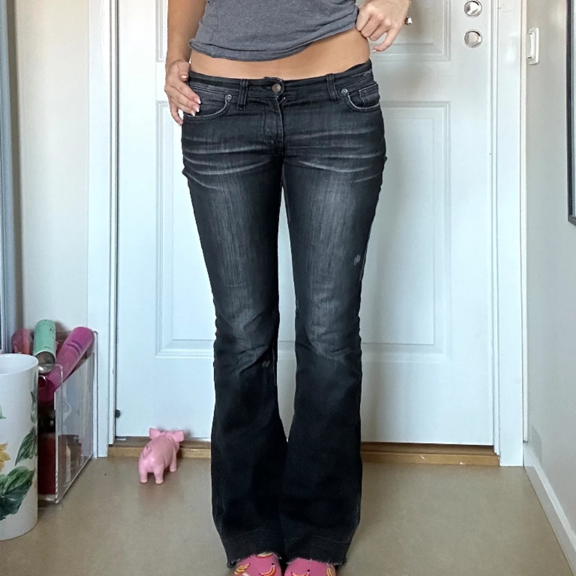 Lågmidjade jeans