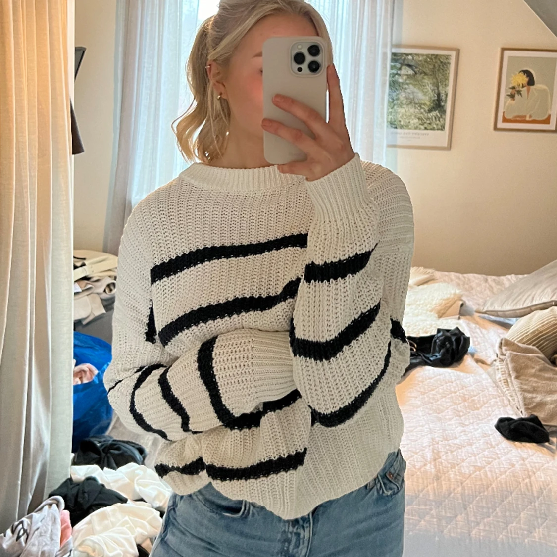 Stickad tröja 