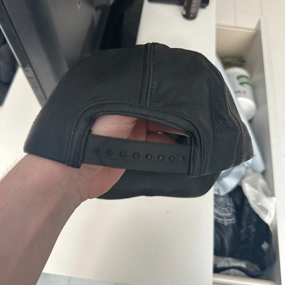 Vintage adidas läder keps  - 90