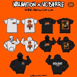 VC Barre X NBL Nation merch t-shirt - VC Barre merch, god skick (lite skrynklig bara) Svart t-shirt med tryck i storlek L. Pris kan diskuteras / frakt betalas separat. 