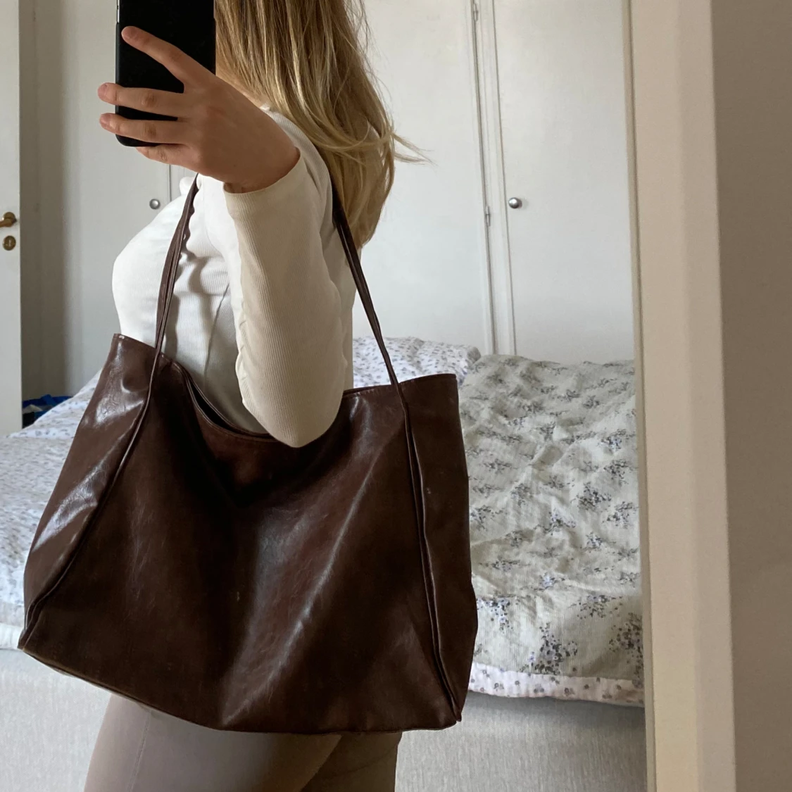 Brun handväska