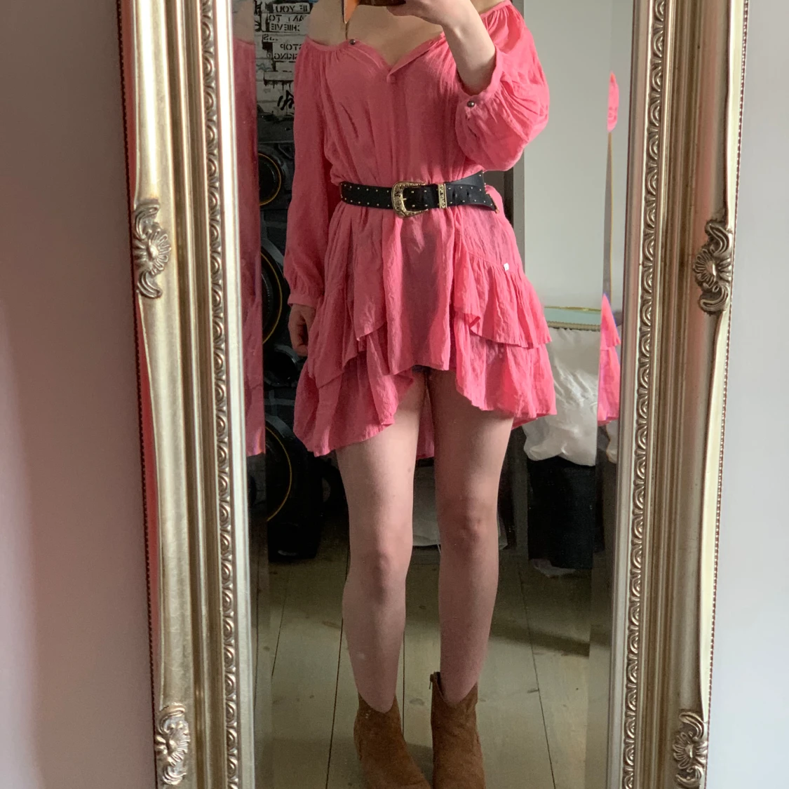 Fin rosa blus klänning 💕 - 90