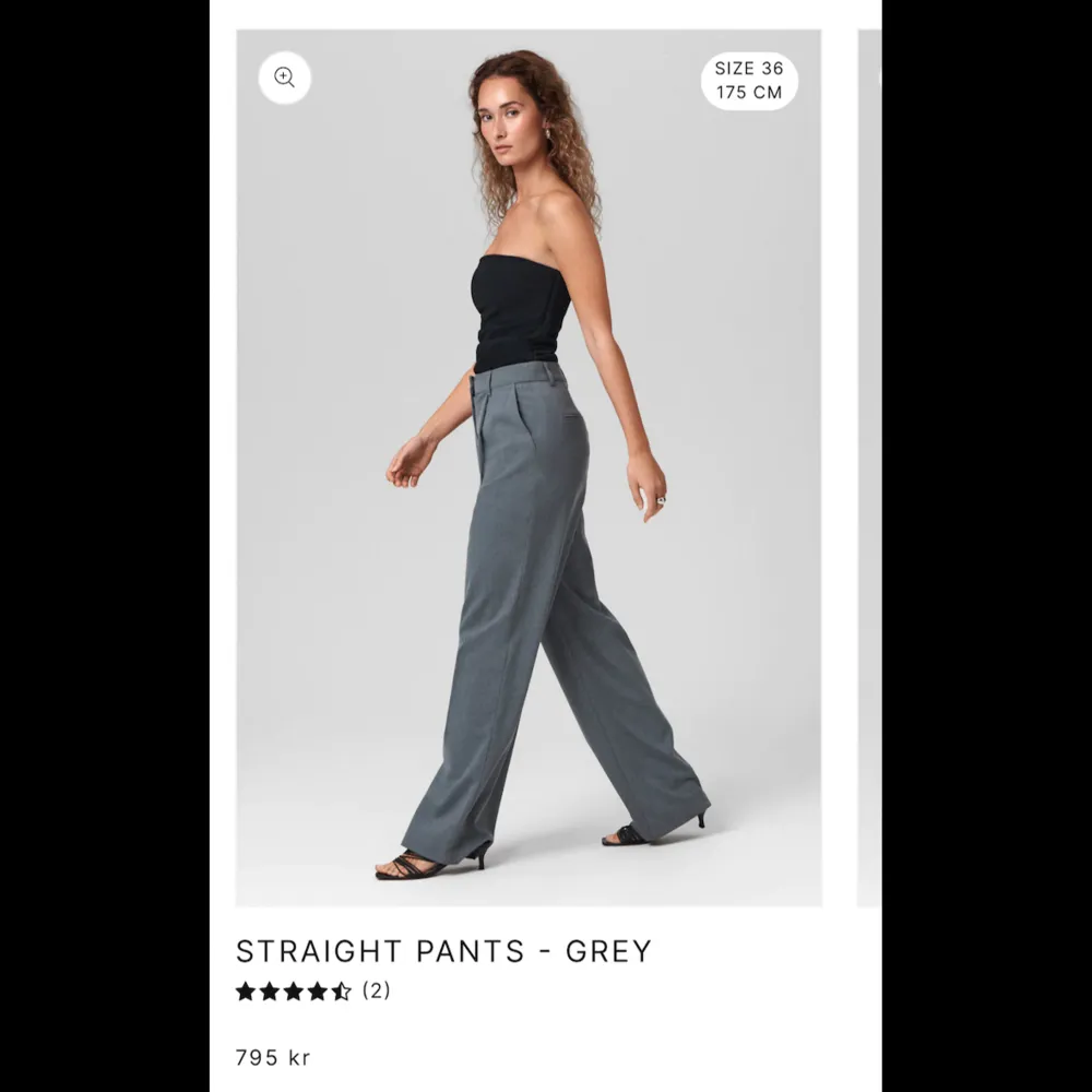 Helt nya ”Straight Pants Grey” från Sanne Alexandra, storlek 34. Ordinarie pris 795kr🤍. Jeans & Byxor.