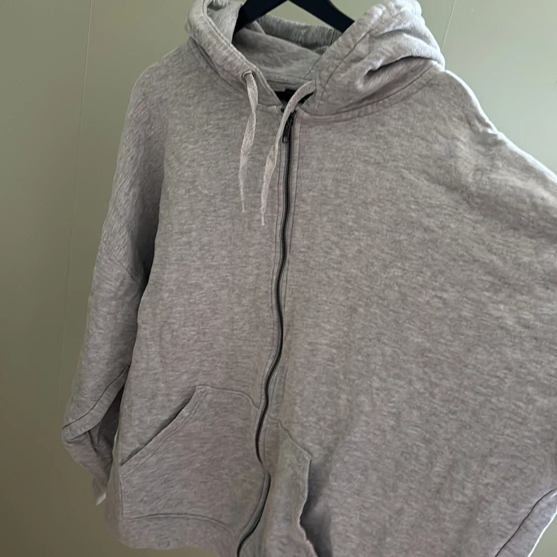 Grå zip Hoodie - 91
