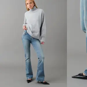Bootcut jeans köpta på ginatricot. Säljer pga av att de är lite för stora på mig. Nypris 499kr
