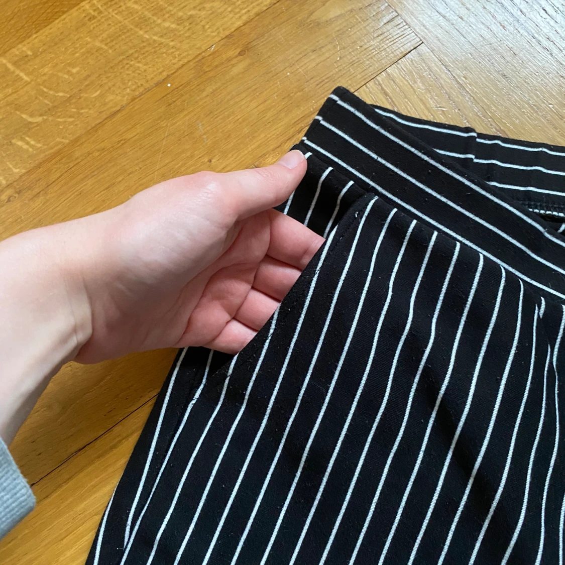 Randiga mjukisbyxor - 90