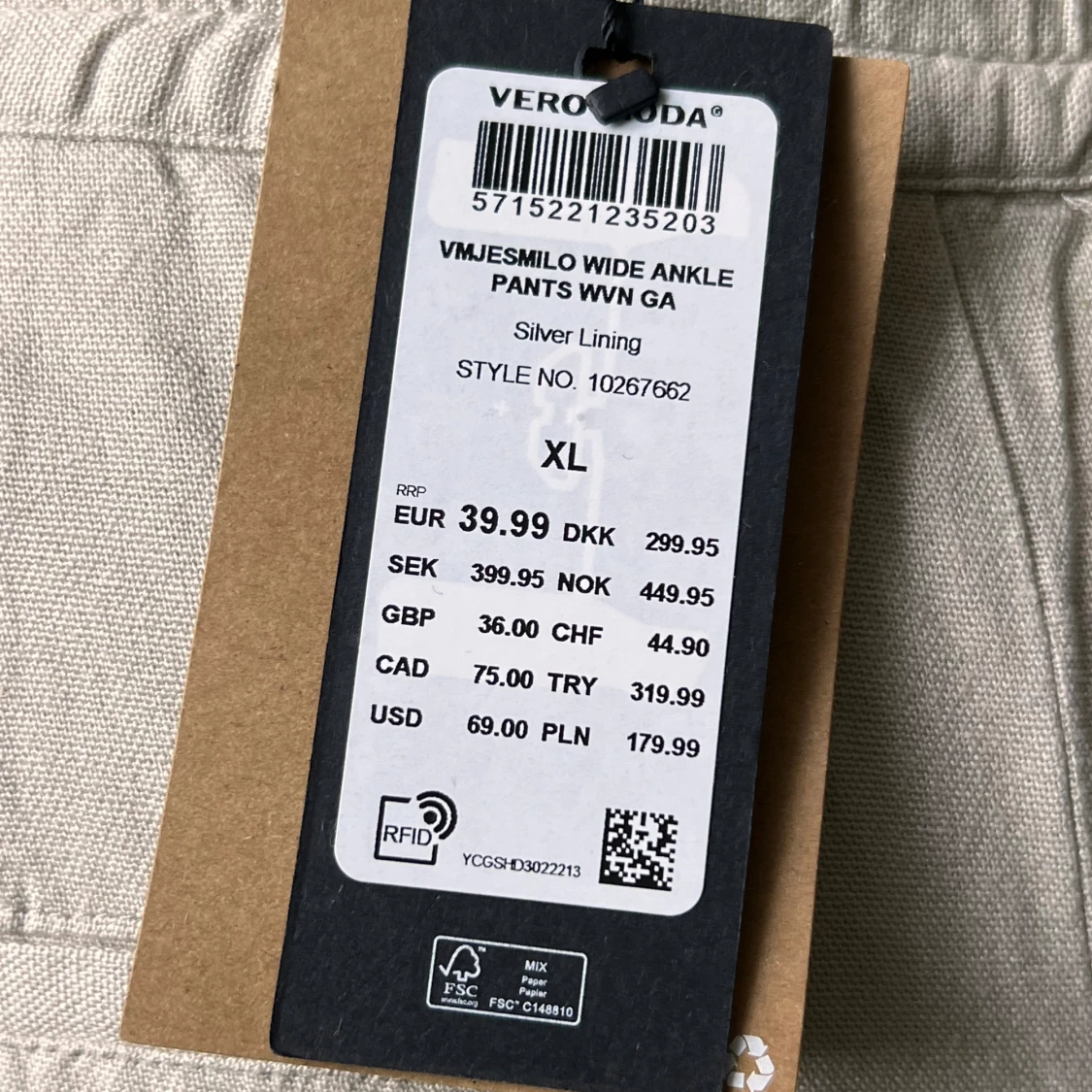 Helt nya linnebyxor XL Vero Moda - 90