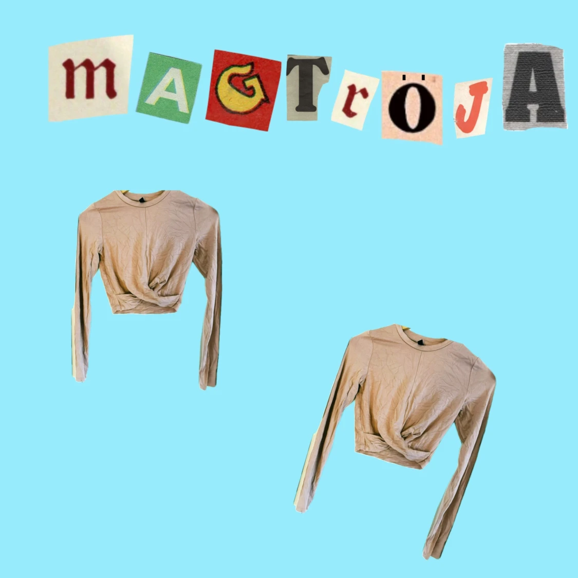 Beige magtröja