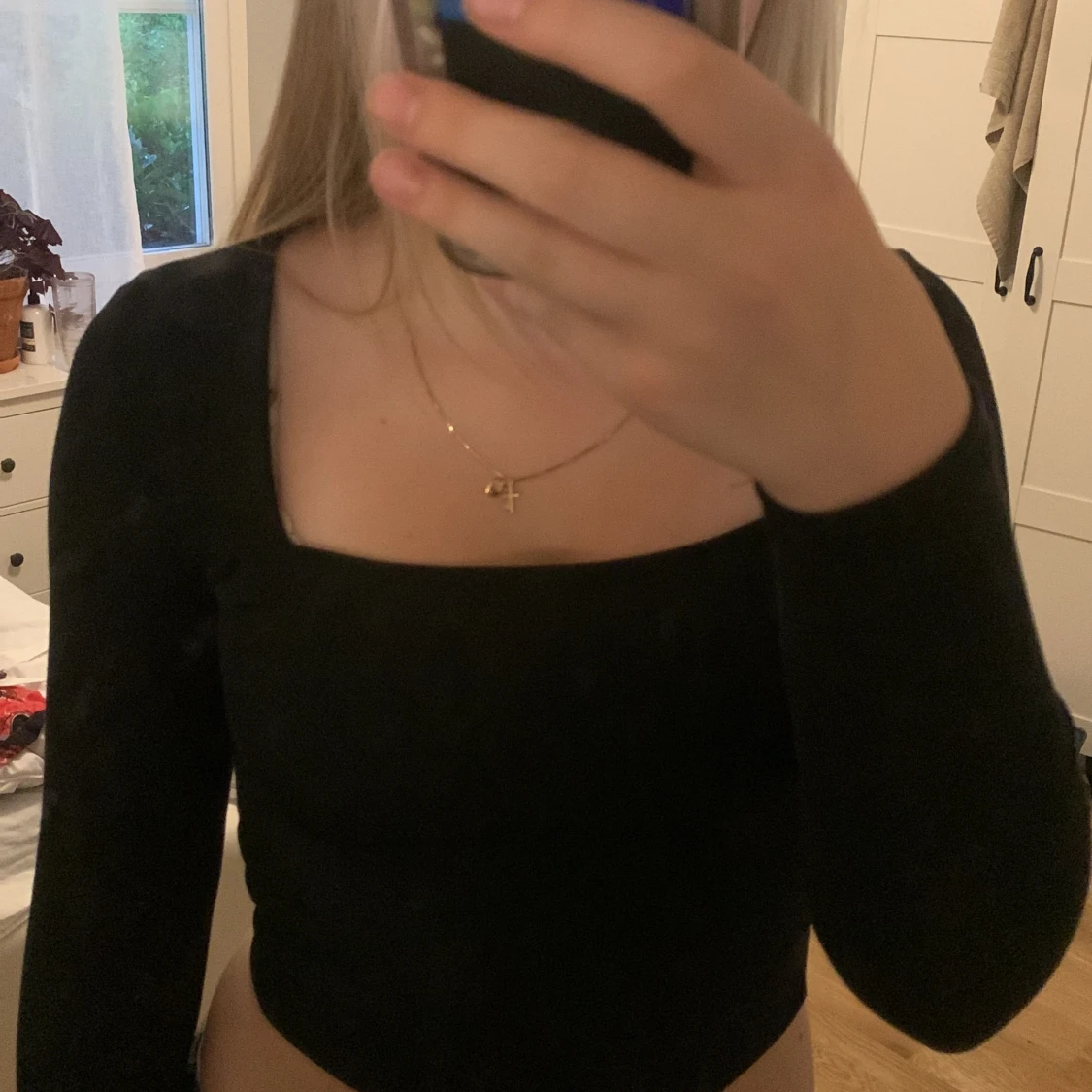 Svart långärmad  - 90