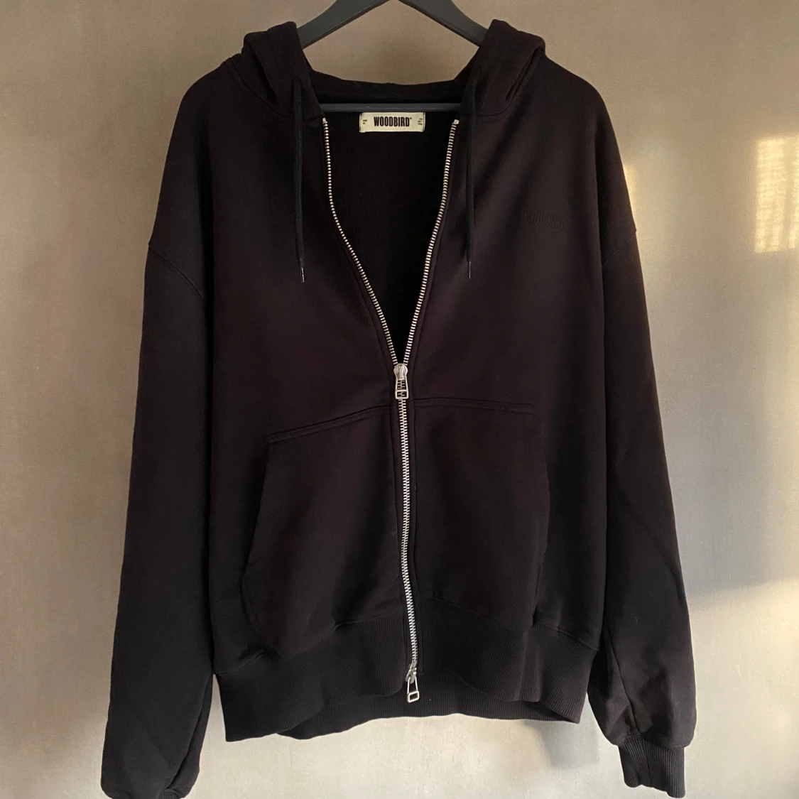 Woodbird hoodie med zip