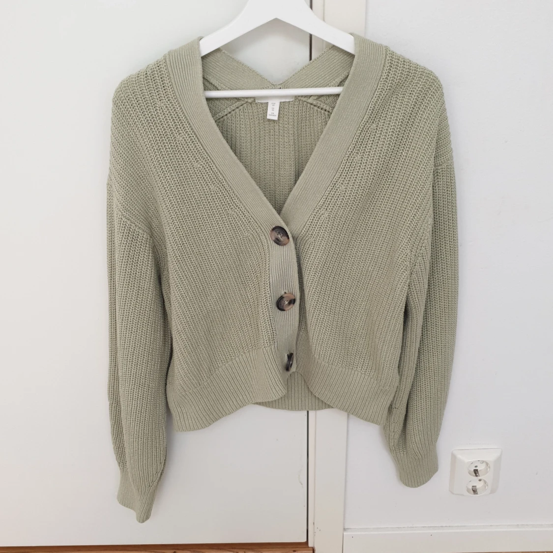 Grön stickad tröja