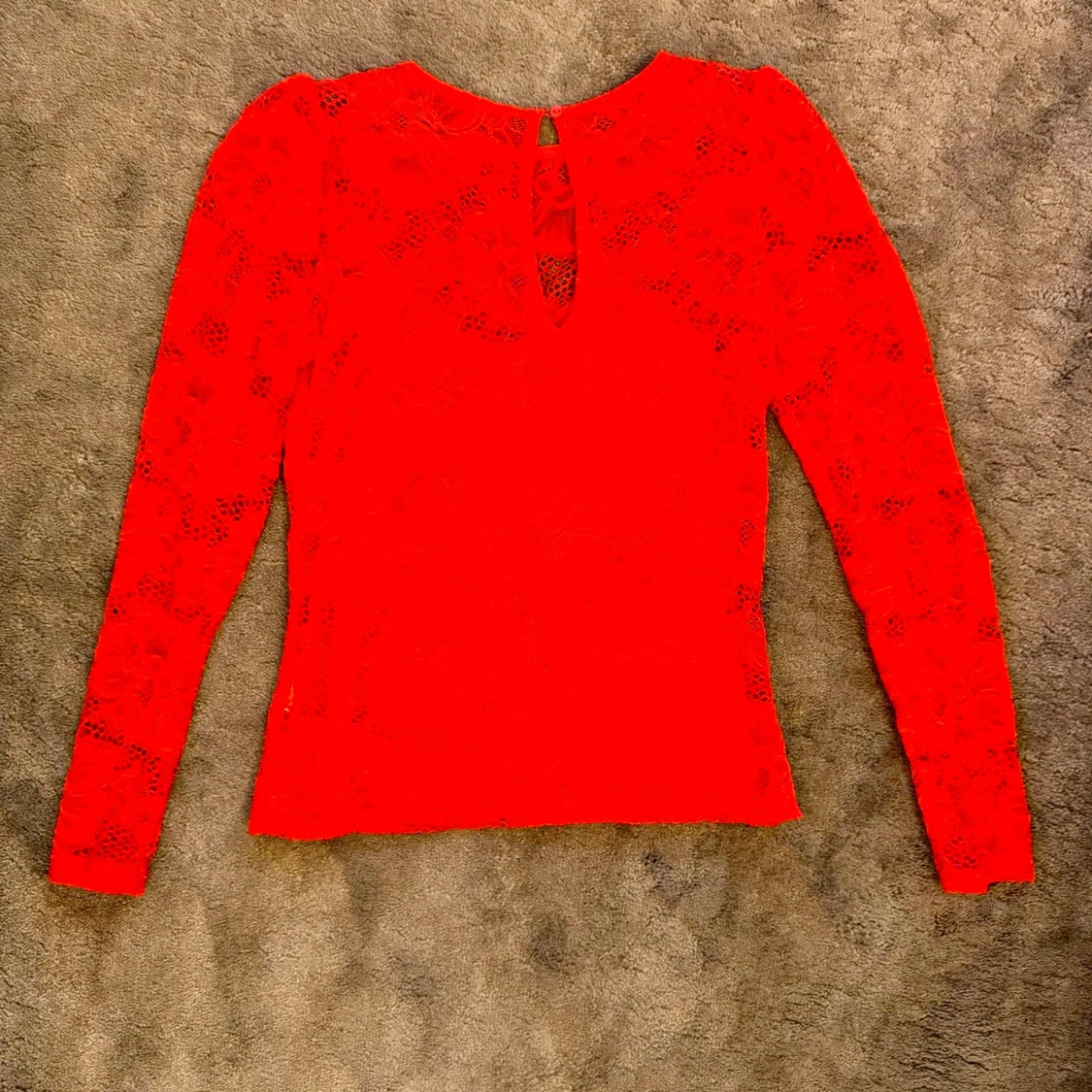 Röd spetsblus från Gina Tricot - 2