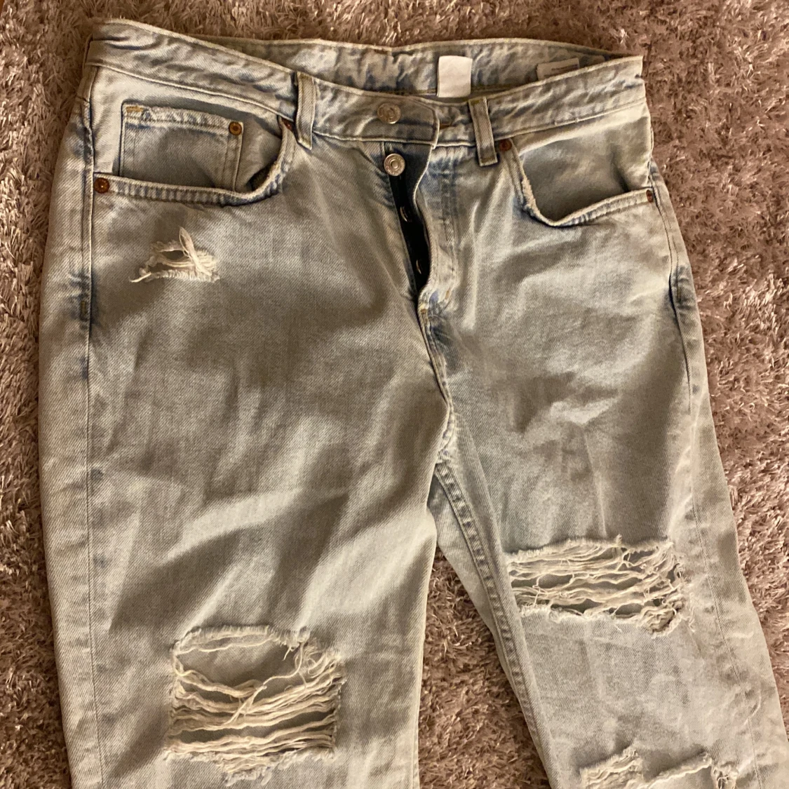 Ljusblåa jeans - 92