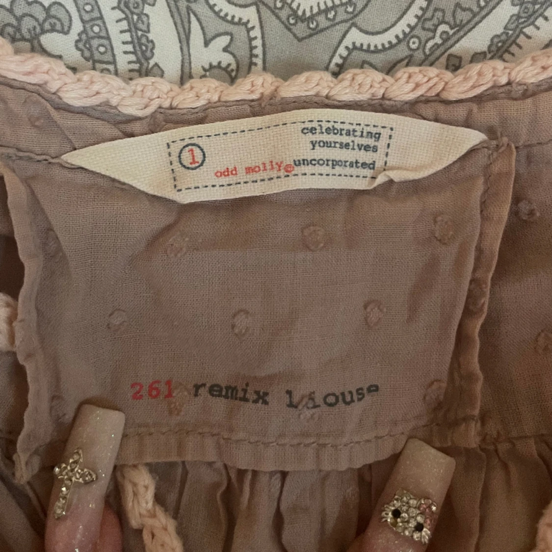 Rosa odmolly blus - 90