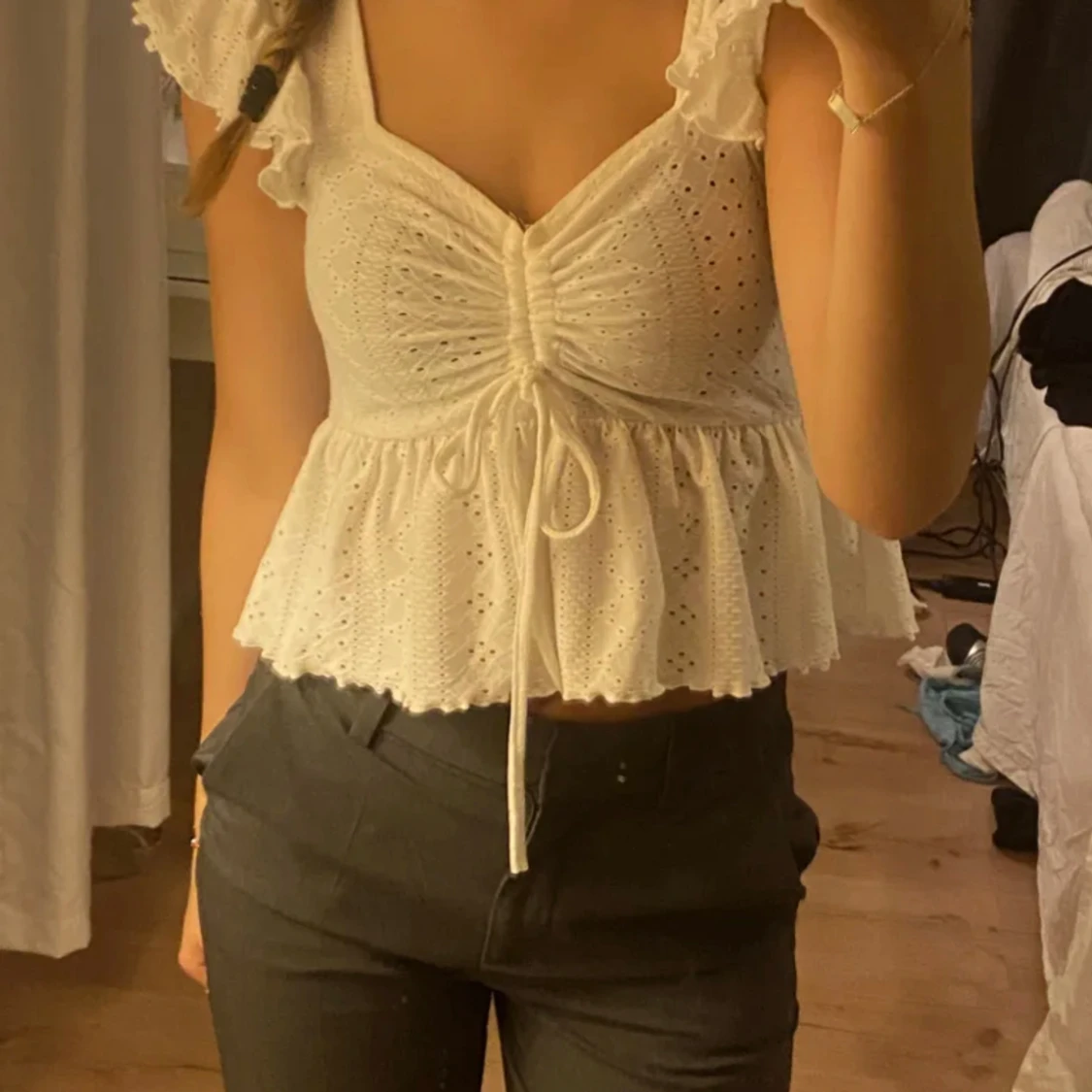 Topp med volang - 90