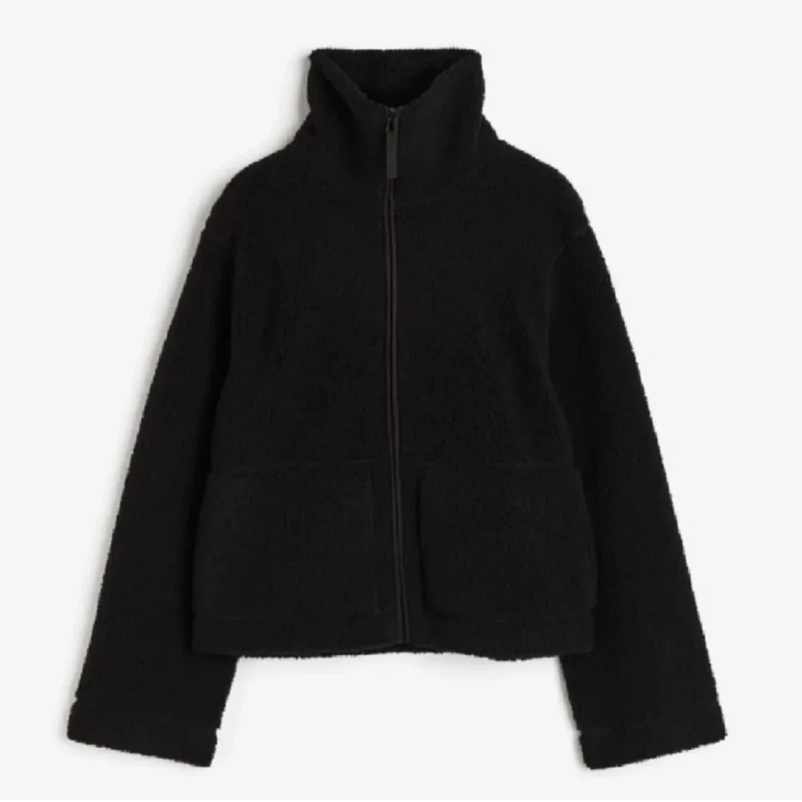 Svart pile (teddy) jacka