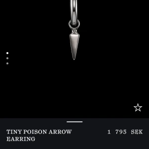 maria nilsdotter örhängen - tiny poison arrow earring ifrån maria nilsdotter! nypris 1795kr/st jsg säljer dom för 2200 tilsammans.