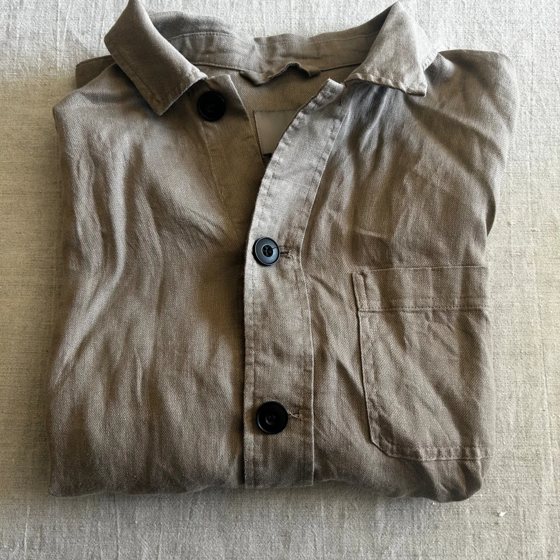 Overshirt i linne