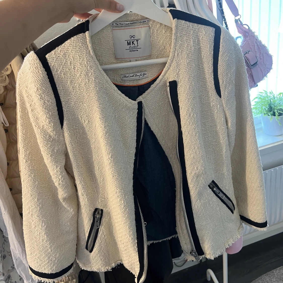 Trekvartsärmad kofta - 90