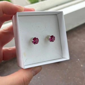 Nya Caroline Svedbom örhängen  - Nya örhängen från Caroline Svedbom i modellen Classic Stud. Oanvänt, i ny/utmärk skick. Stenfärg: Fuchsia/ mörk rosa. Storlek: 8 x 8 mm. Plätering:  Rodium. Ask medföljer. Nypris: 395 kr. Denna färgen är slutsåld. Kolla gärna mina andra annonser 