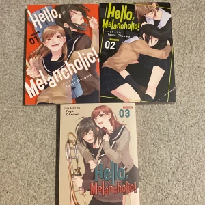 Hello melancholic manga volym 1-3 - Alla i perfekt skick !! Hör av dig vid intresse! :)