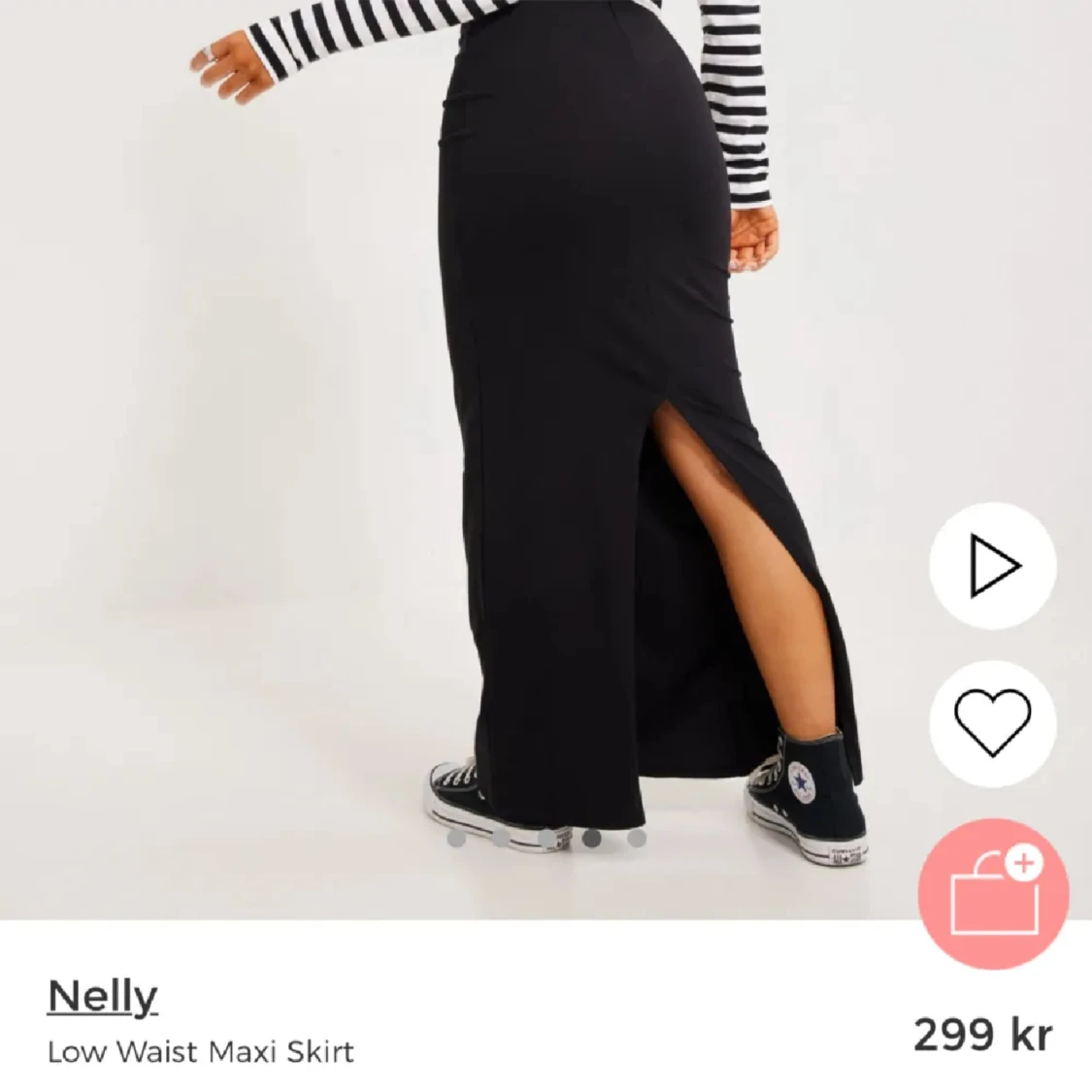 Lågmidjad maxi skirt