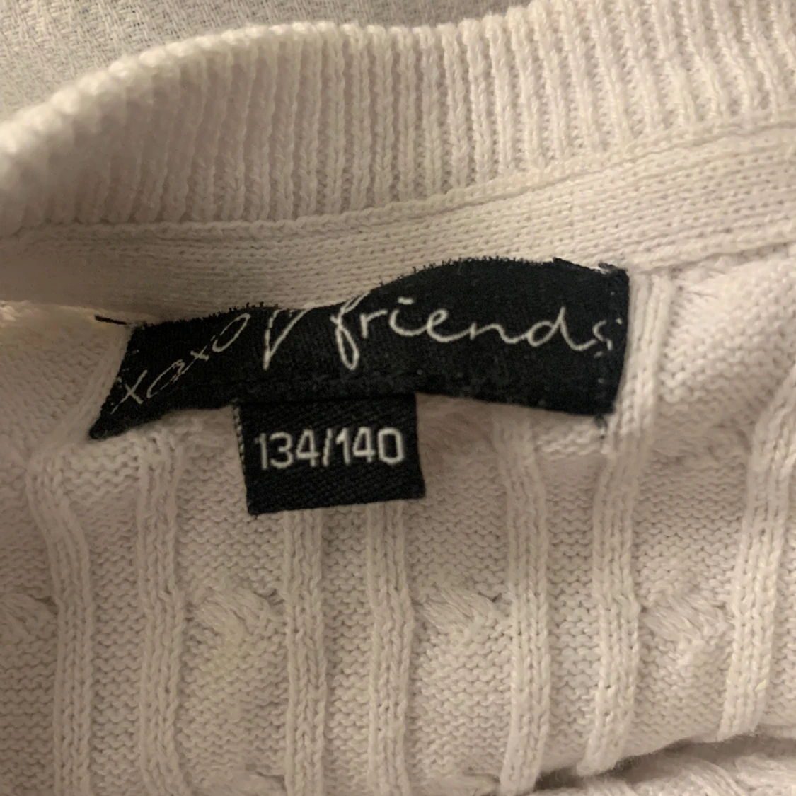 Vit lång ärmad tröja - 91