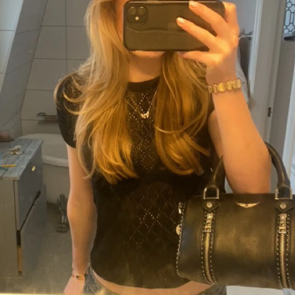 Fin virkad tröja 💗 - 90