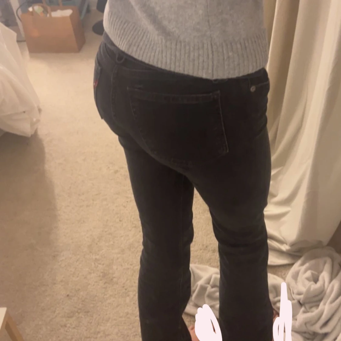Svarta Levis jeans
