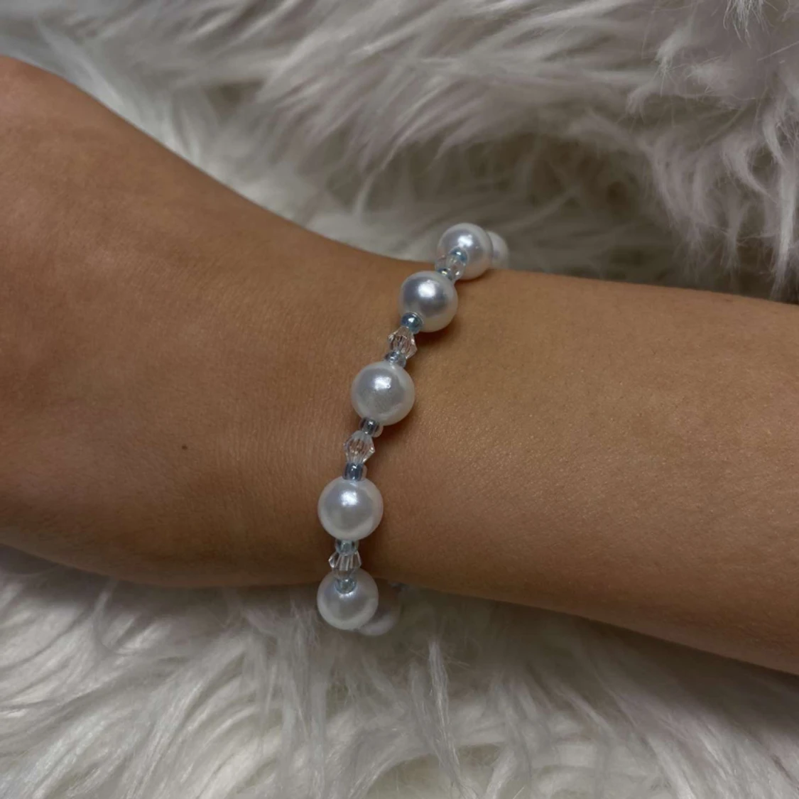 Pärlarmband med länk - 90