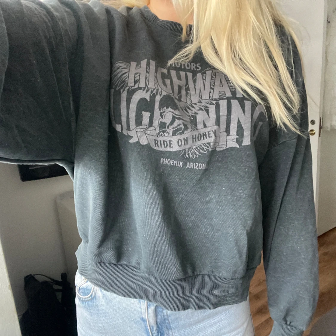 Sweatshirt med tryck