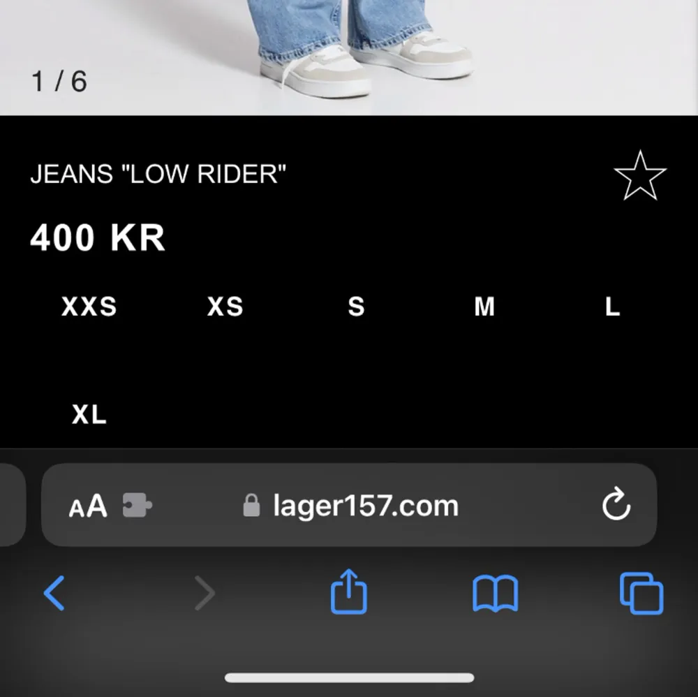 Från lager, storlek xs. Nypris 400kr säljer för 200. Jeans & Byxor.