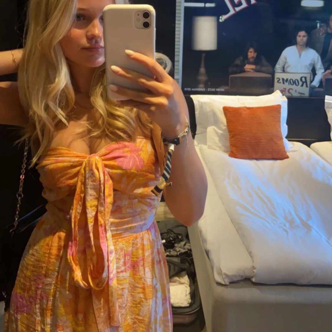 Blommig långklänning från H&M