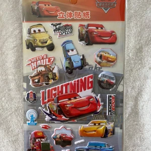 Cars 3D Puffy Klistermärken  - Mått 26.00*15.50cm  35kr/st  65kr/2st