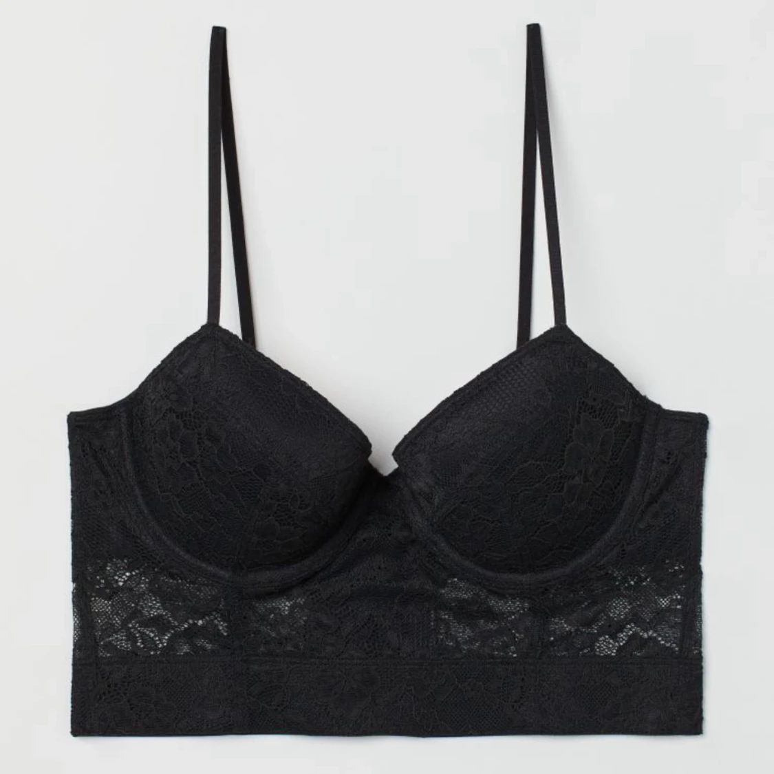Svart spets bh
