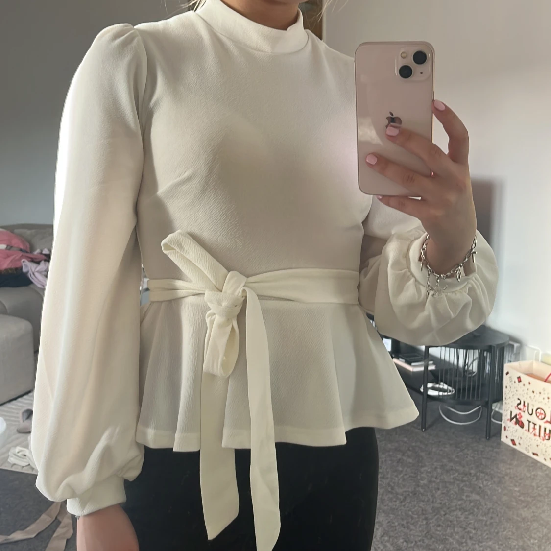 Vit tröja/blus - 90