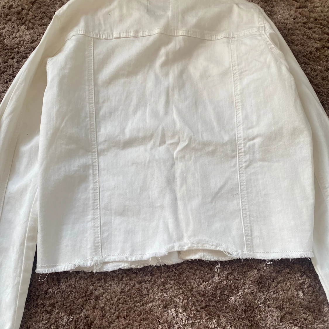 Vit jeans jacka  - 90